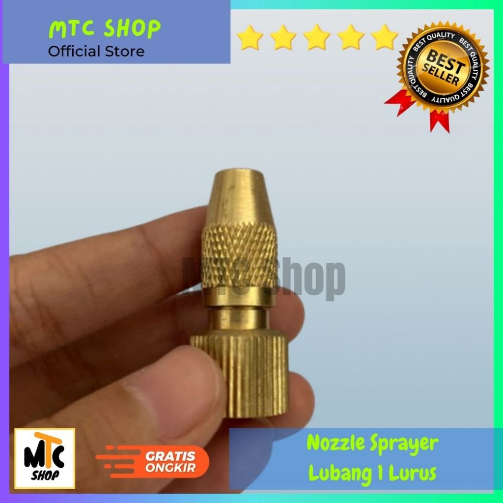 Nozzle Sprayer Lubang 1 Lurus Apollo | Spuyer Kuningan Kabut 1 Lubang | Nozzle Lubang 1 Apollo