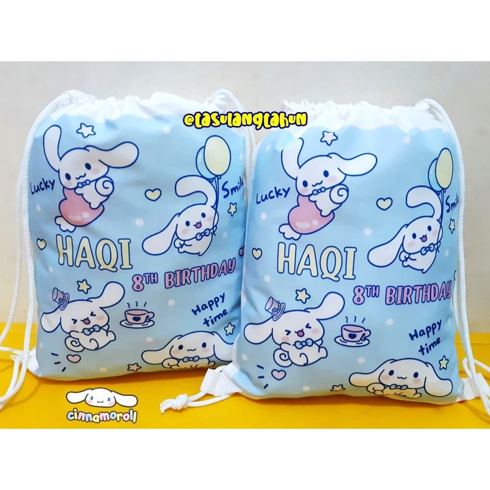 

Tas Ultah Souvenir Ulang Tahun KUROMI sanrio PRINCESS BadtzMaru Cinamonroll Pochacco Pompompurin My Melody Goodie Bag Tas Ulang Tahun Ransel Pouch