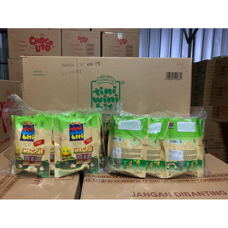 

Tini Wini Biti Rasa Pizza Kemasan Besar 1 plastik isi 10 bungkus