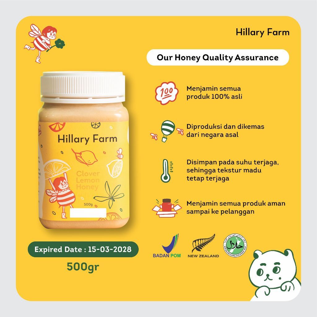 

Hillary Farm Clover Lemon Honey