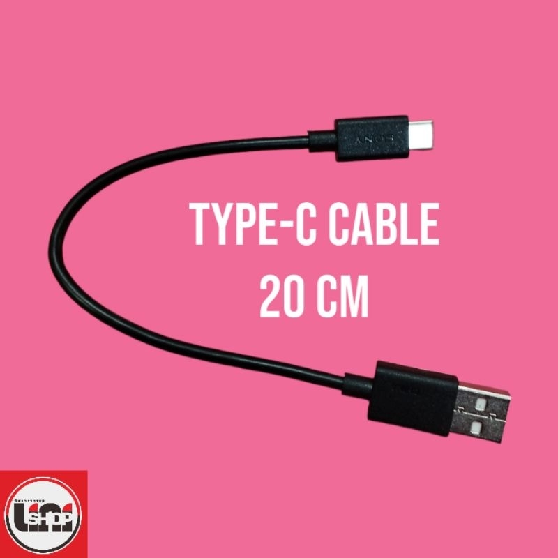 Kabel Data charge Sony 20Cm usb type-c pendek 20 Cm  type C kabel powerbank