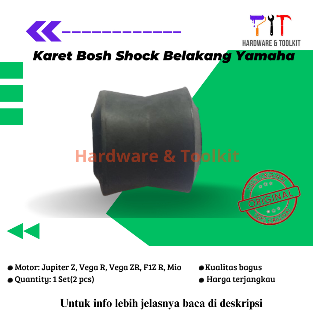 Karet Dudukan Atas Shock Breaker Belakang Yamaha Semua Varian Matic Moped (Bebek) (Karet Dandang)