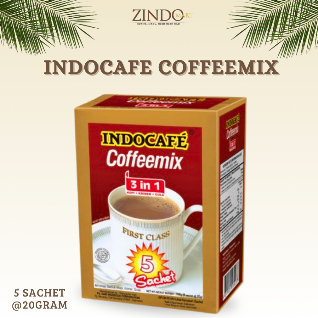 

INDOCAFE COFFEEMIX BOX ISI 5 SACHET X 20GR KOPI BUBUK