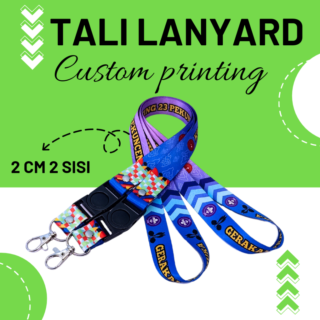 

lanyard id card custome 2 cm 2 sisi/cetak tali lanyard id card custome 2cm 2 sisi