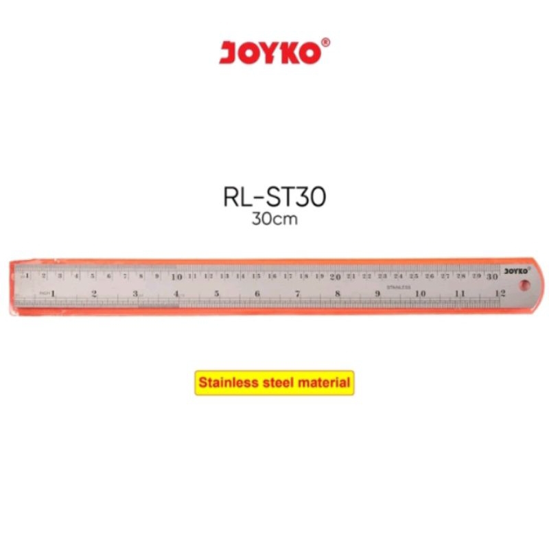 

Penggaris Besi Joyko ukuran 30 cm / Ruler Stainless Steel