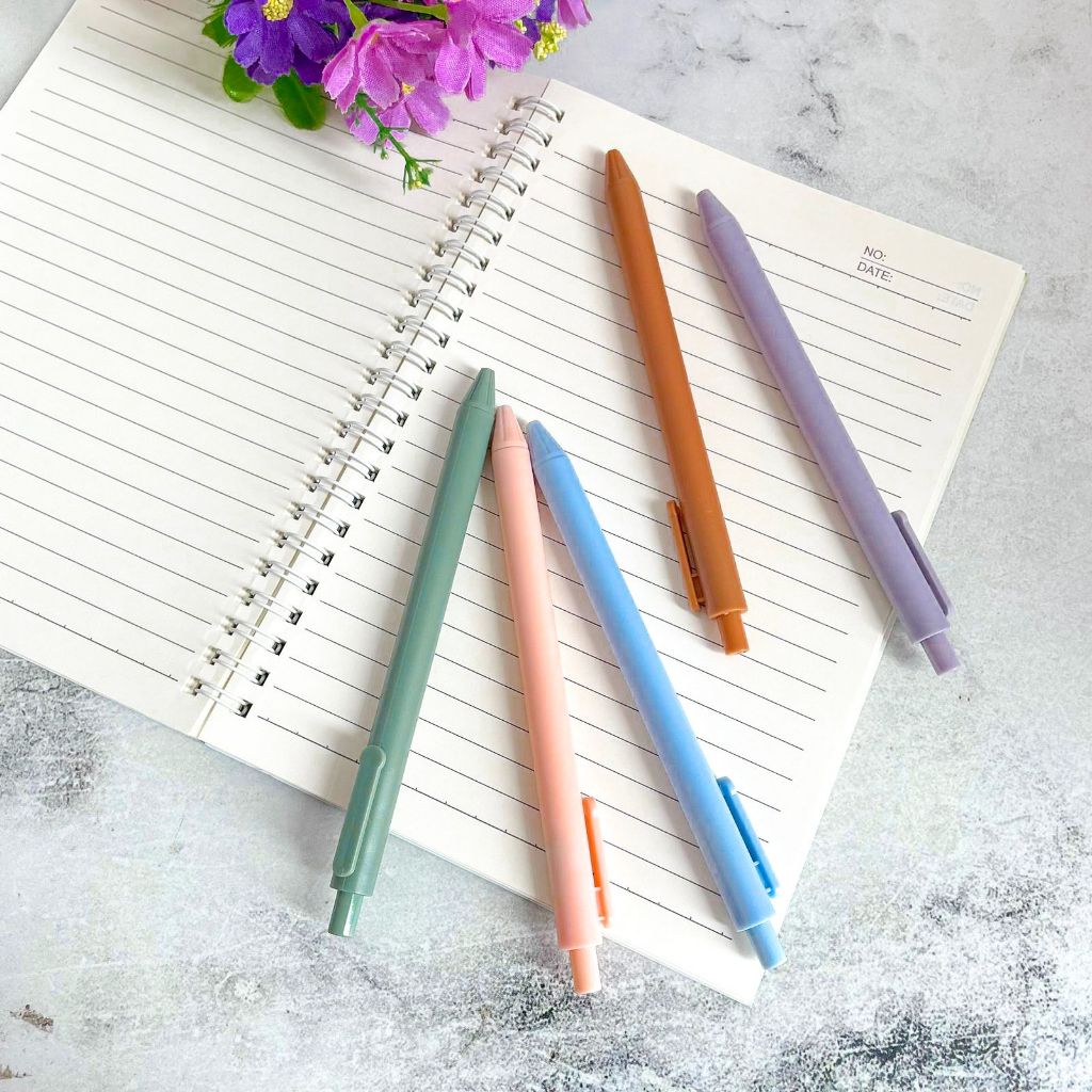 

Bolpen / Pulpen /Pen Gel Cetek Mekanik Pastel Tinta Hitam Mewah Makaron Macaron V2 PC-1223 Alat Tulis ATK Lilac Ungu Cream Biru Hijau Blue Green Muji Minimalis Estetik!!!