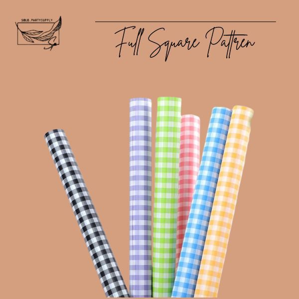 

(ECO) TERLARIS FULL SQUARE PATTERN FLOWER WRAPPING CELLOPHANE MOTIF KOTAK GRID KERTAS KADO KOTAK KECIL FLORAL KERTAS PEMBUNGKUS KADO