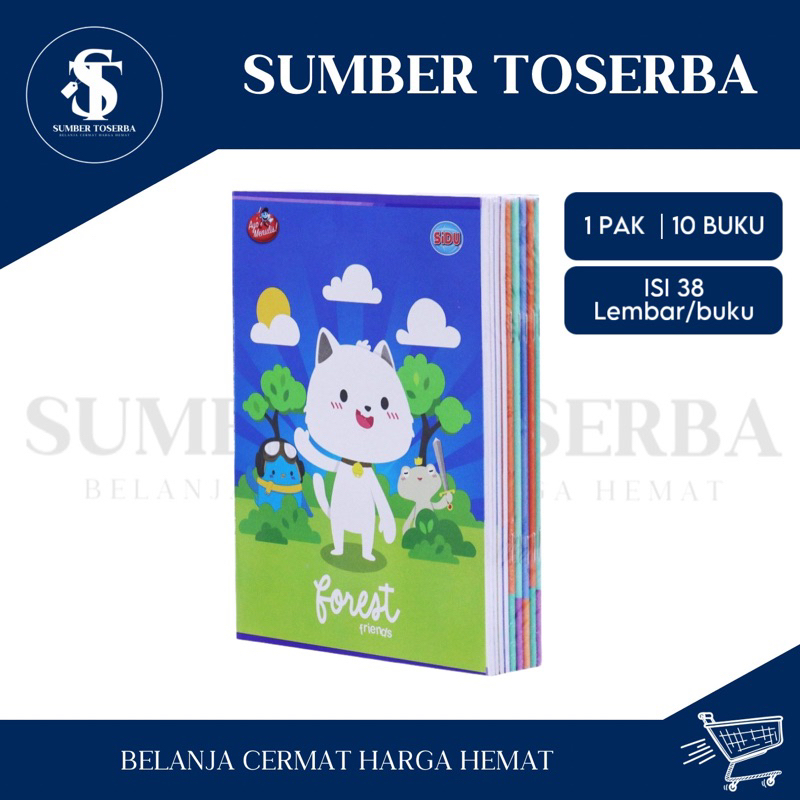 

TERMURAH!!![10 Buku] Buku Tulis Sidu 38 Lembar /pack