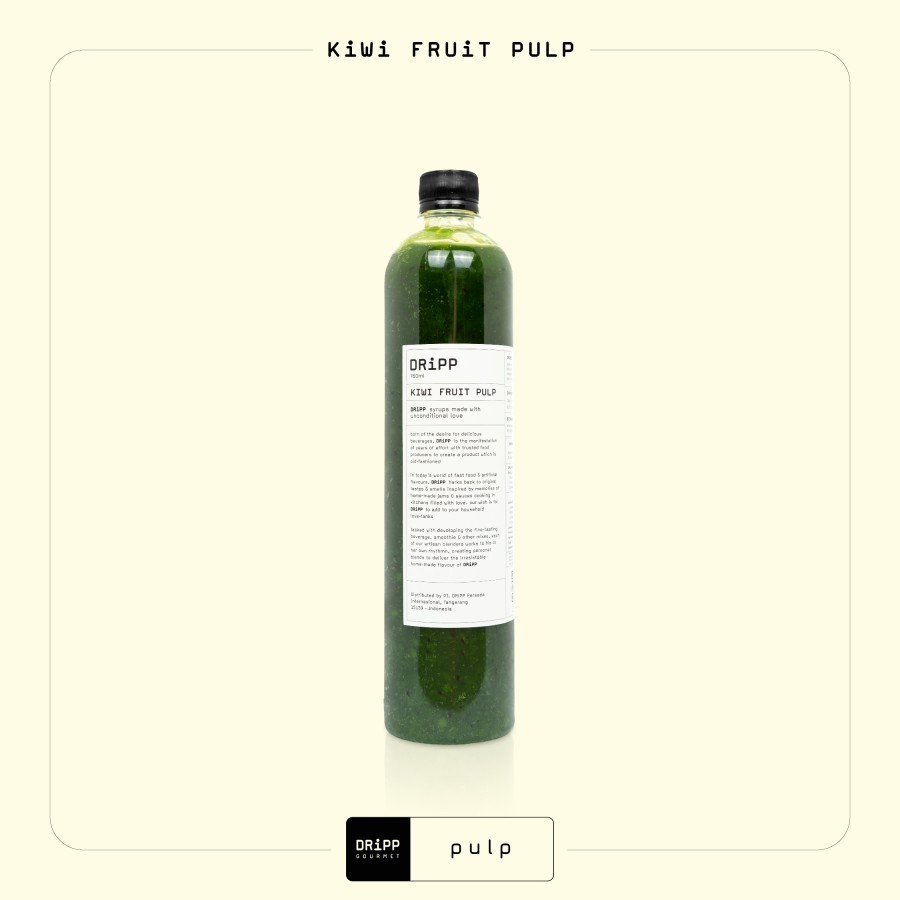 

Dripp Syrup Kiwi Fruit Pulp 760 ML - Rasa Kiwi 760 ML