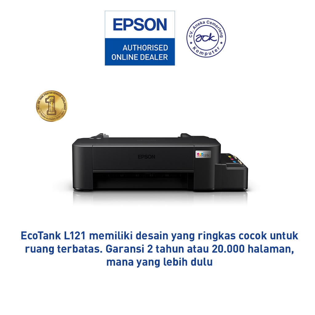 PRINTER EPSON L121 INK TANK ORIGINAL Pengganti L120 + TINTA ORI
