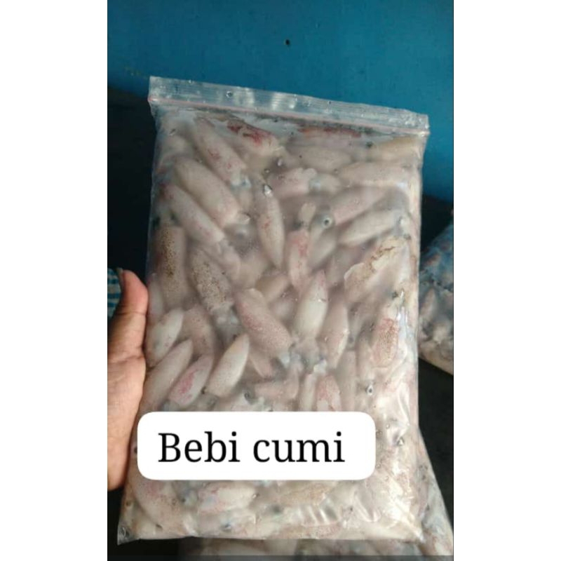 

baby cumi fresh frozen 1kg