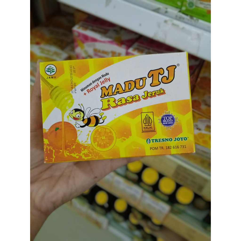 

Madu TJ Rasa Jeruk+Royal Jelly Isi 12Sachet BOX