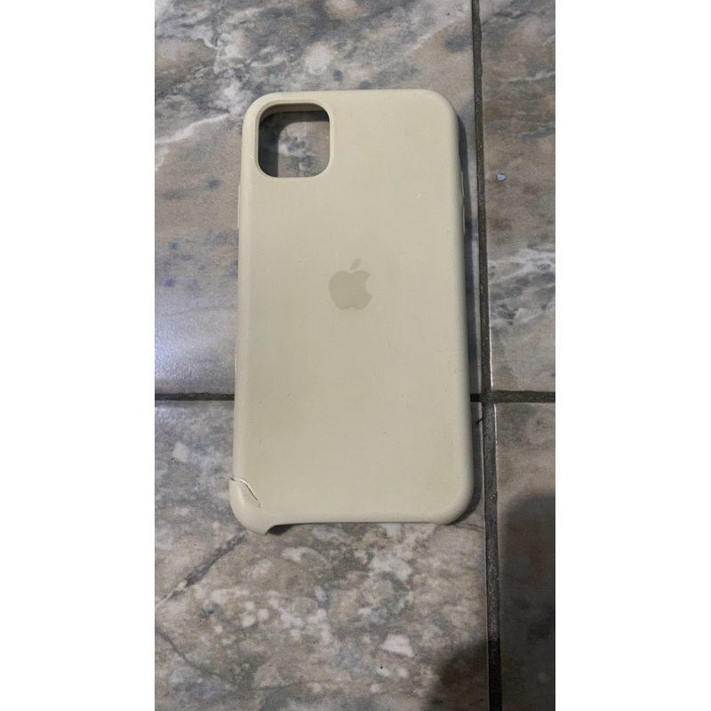 apple iphone 11 silicone case white ori ibox