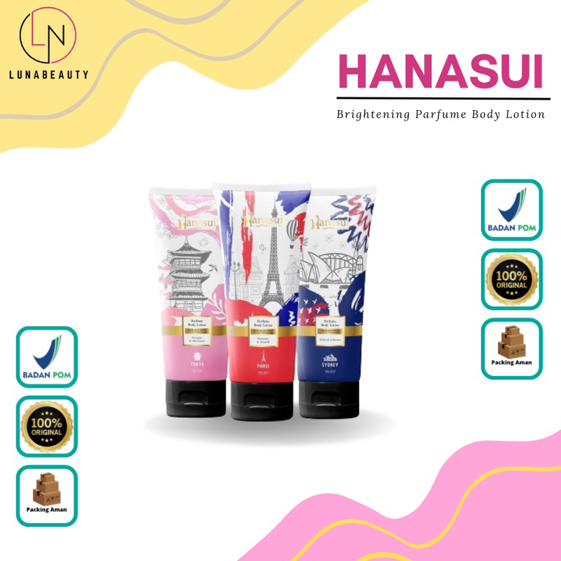 ❤️LUNA❤️HANASUI Parfum Body Lotion Paris | Parfum Body Lotion Tokyo | Parfum Body Lotion Sydney BPOM
