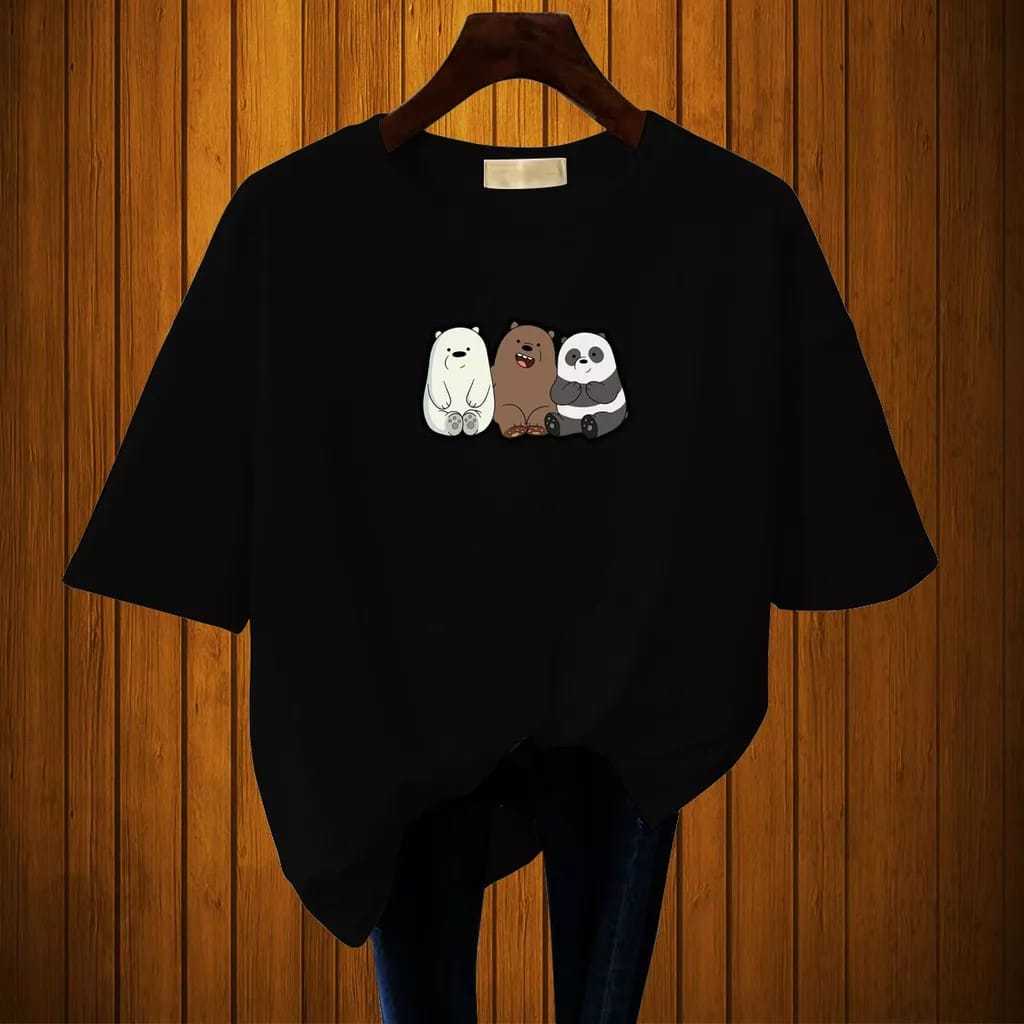 KAOS OVERSIZE PRIA WANITA unisex/ BAJU OVERSIZE T-SHIRT "we wear bear"