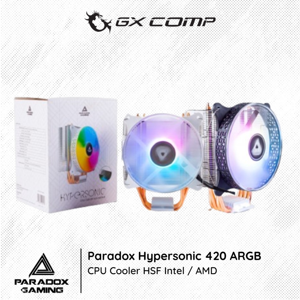 Paradox Hypersonic 420 ARGB | CPU Cooler HSF Intel / AMD