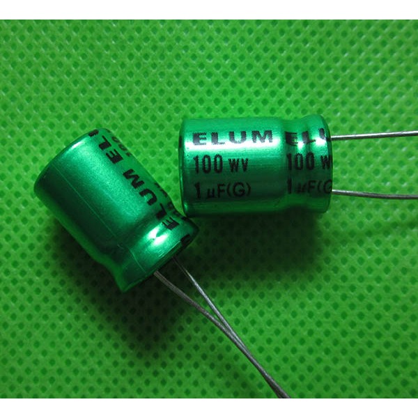 Elco 1uf / 2.2uf / 3.3uf / 6.8uf  / 10uf / 15uf - 100v Non Polar Elum