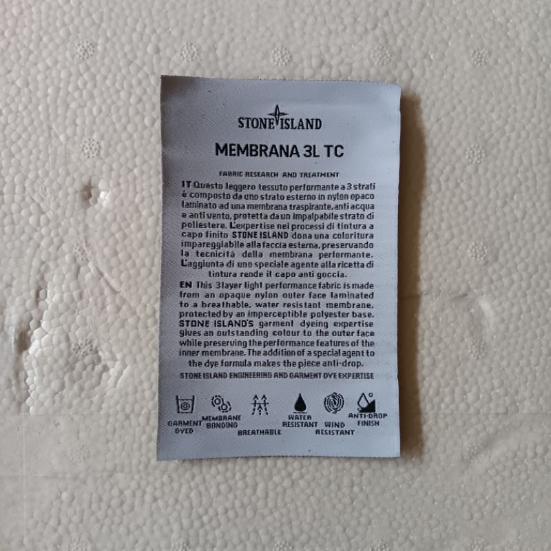 RB6 Stoney MEMBRANA 3L TC Paper dan woven (Stok sedikit)