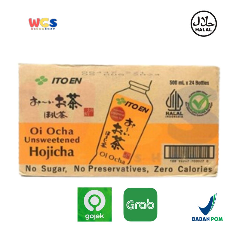 

Ito En - ItoEn Oi Ocha Hojicha Roasted Green Tea Unsweetened 24 btl x 500ml - Gojek/Grab