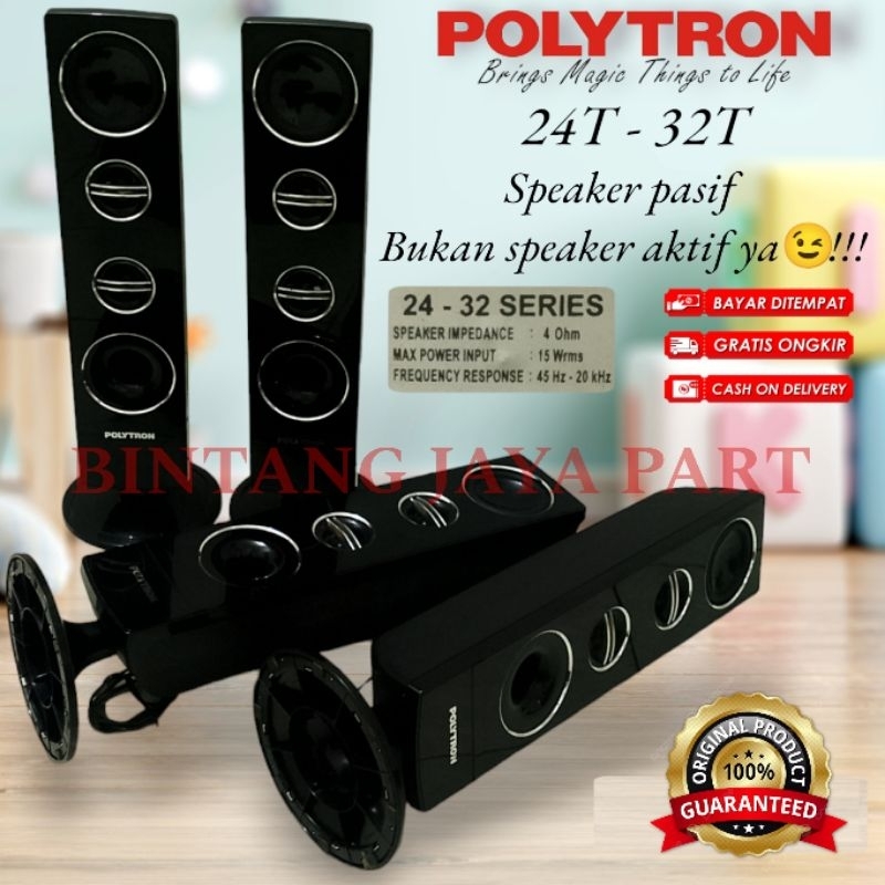 speaker pasif polytron bekas tv led polytron 24 inch sampai 32 inch original