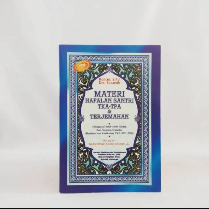 Buku Materi Hafalan Santri TKA TPA Dan Terjemahan Besar dan Kecil