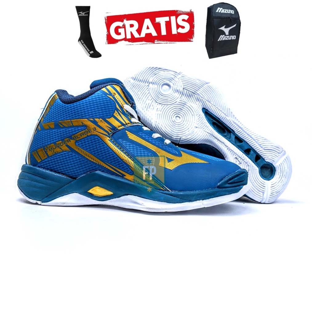 DISKON Sepatu voli Mizuno Thunderblade 3 Volly Ball Sepatu Voli Mizuno Wanita Terbaru Sepatu Volly M