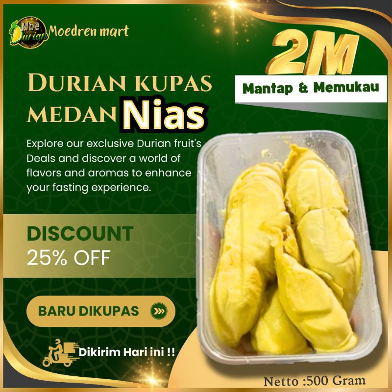 

DURIAN KUPAS MEDAN GOLDEN NIAS FRESH BARU DI KUPAS