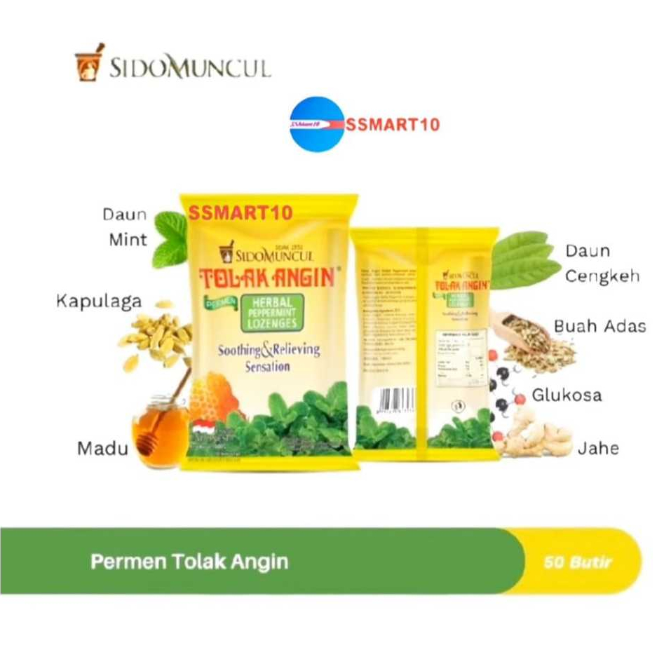 

Sido Muncul Permen Tolak Angin BAG 50s / 3bungkus isi 5s