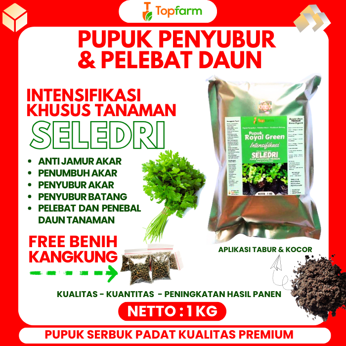 Pupuk Penyubur Tanaman Seledri / Pupuk Seledri Terbaik / Pupuk Booster Seledri / Pupuk Khusus Daun S