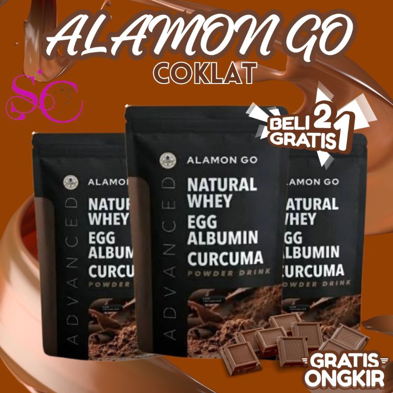

￼Alamon go susu penambah berat badan penambah nafsu makan susu coklat whey