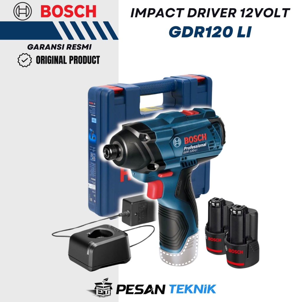 Impact Driver Mesin bor obeng BOSCH GDR120LI