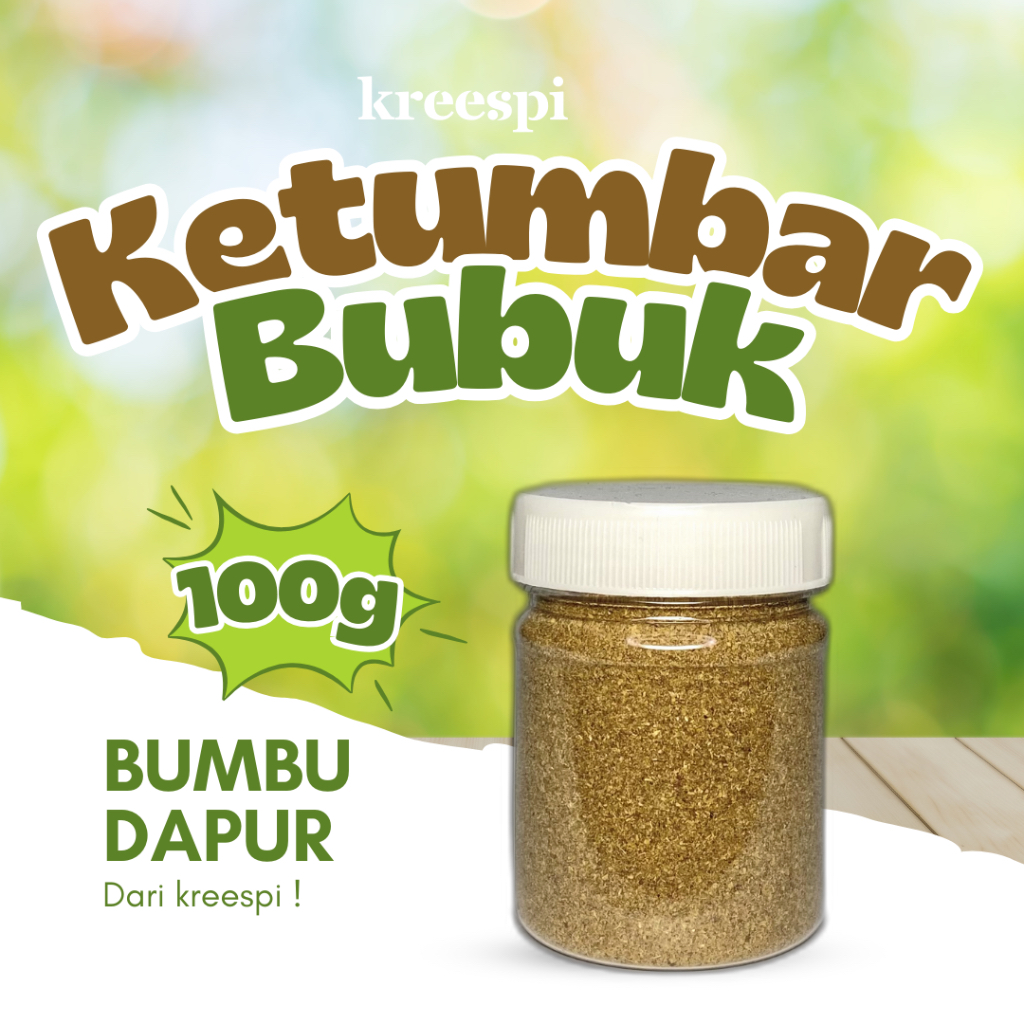 

Kreespi KETUMBAR BUBUK ISI 100 GRAM BUMBU DAPUR