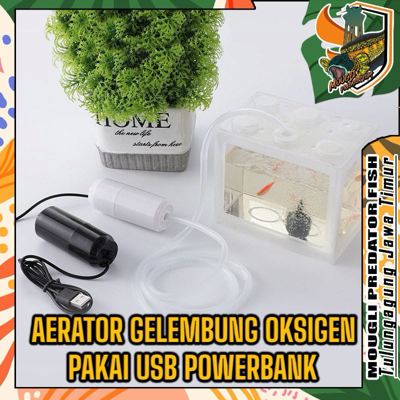 aerator usb acdc pakai powerbank atau adaptor cas untuk keadaan urgent listrik mati