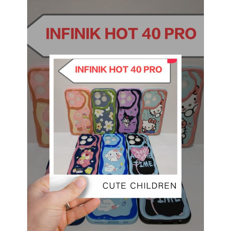 SOFTCASE FLOWER MACARON GAMBAR TERBARU INFINIK HOT 40/HOT 40 PRO