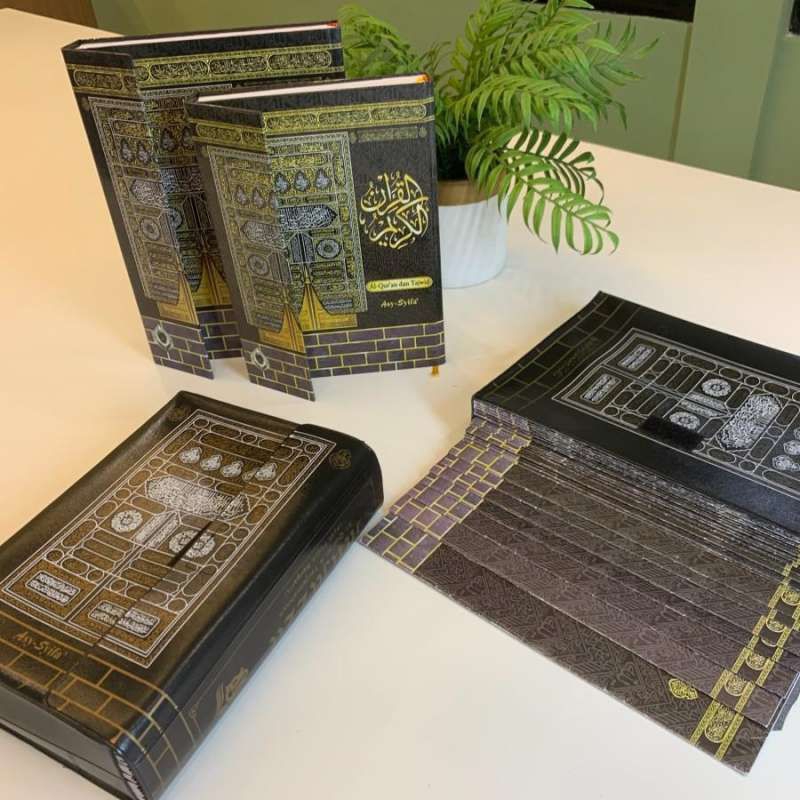 Alquran mujazza per juz jumbo khat besar kabah Mushaf lansia per juz ukuran besar A4