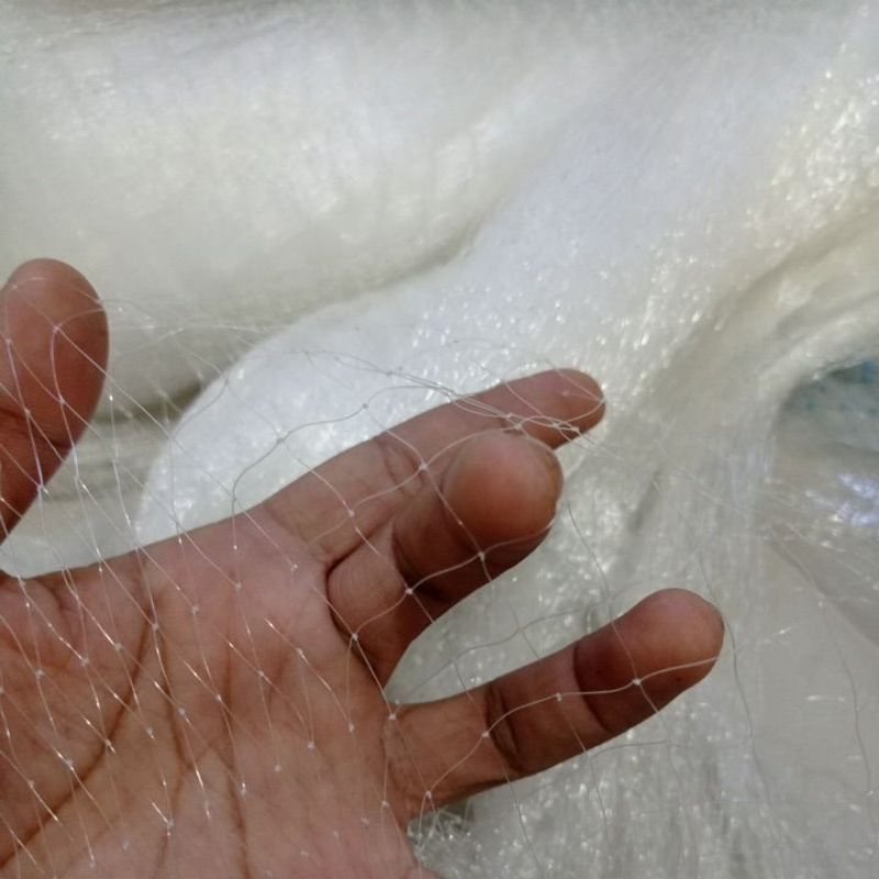 jaring bahan anco lubang 1 inch / 1 jari senar 0.20 lebar ±2 mtr panjang 10 mtr jaring bahan jala ja
