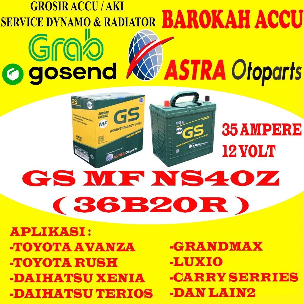 AKI GS MF NS40Z / 36B20R , 35 AH ASTRA OTOPARTS