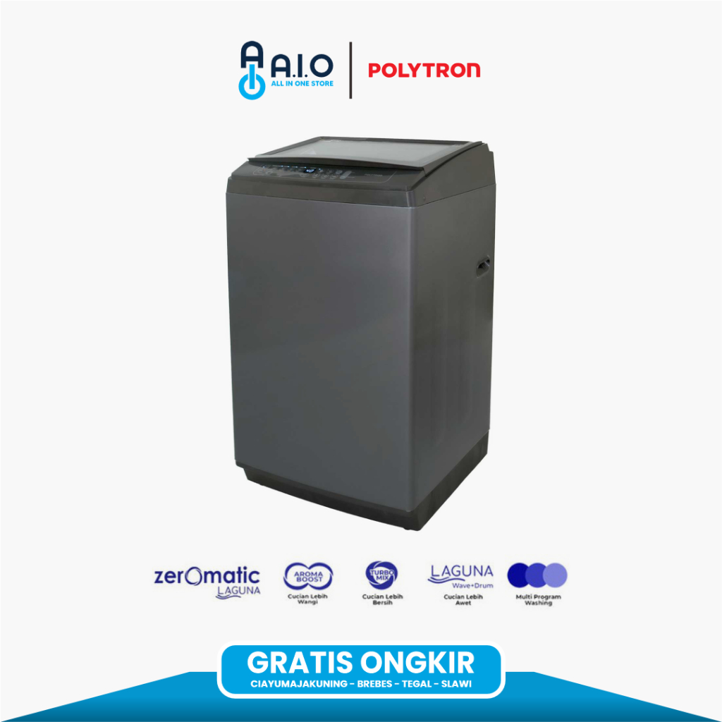 POLYTRON - MESIN CUCI 1 TABUNG / TOP LOADING 9 KG - PAW 9029Y