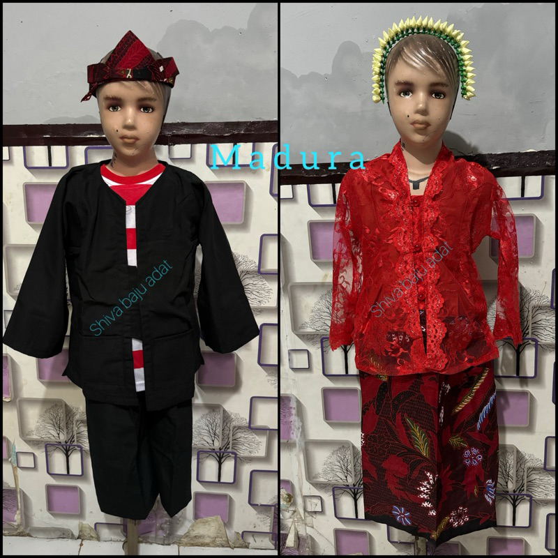 Baju adat madura anak TK SD SMP /baju sakera /Baju marlena