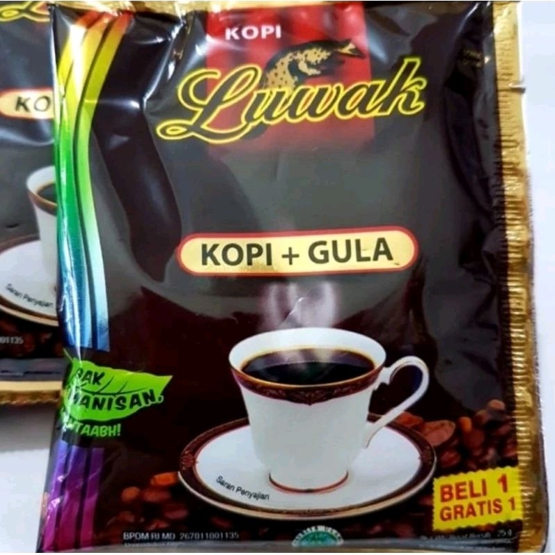 

Kopi Luwak Hitam Satuan Kopi Gula 25gr Original