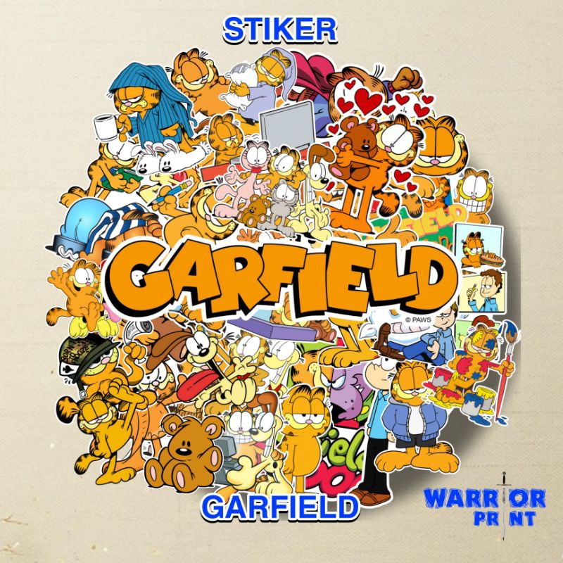 

STIKER GARFIELD VINYL WATERPROOF UNTUK LAPTOP/HP/KULKAS/AC/DLL