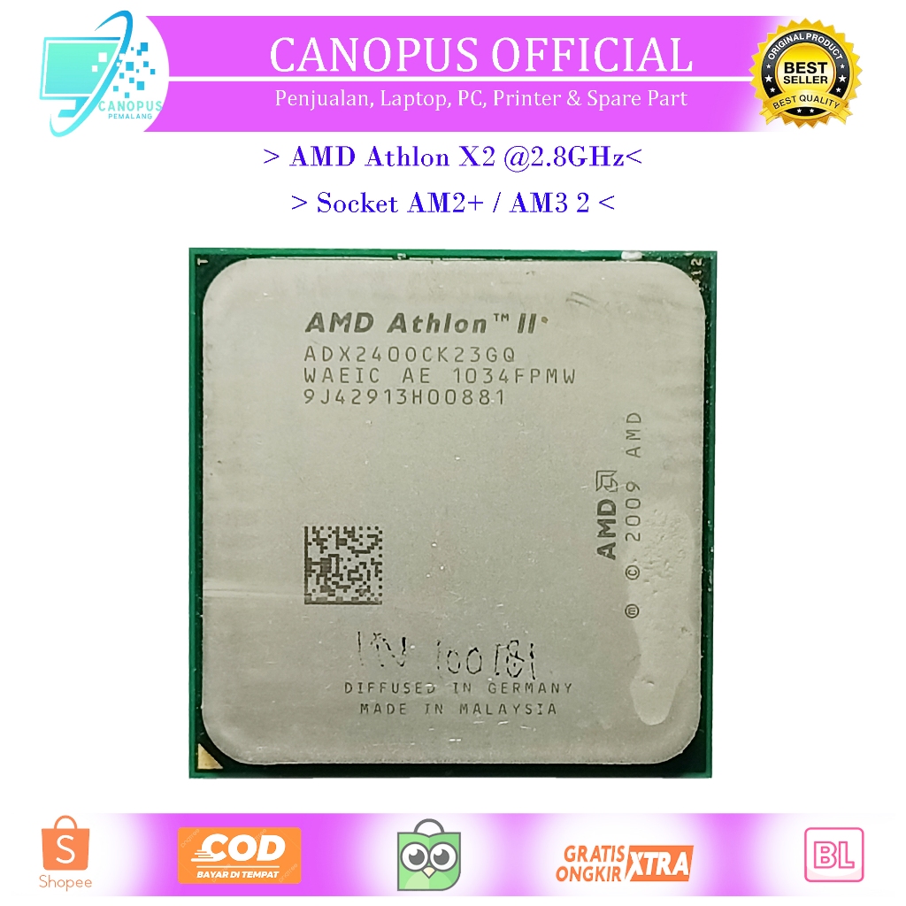 Prosesor AMD Athlon II X2 240 2.8GHZ - AMD Athlon II X240 ADX2400