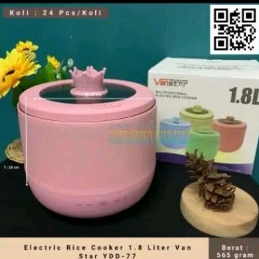 RICE COOKER MULTI FUNGSI TUTUP KACA TRANSPARAN.