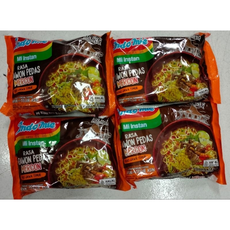 

INDOMIE Mie Instant Kuah Rawon Pedas Mercon 75gr