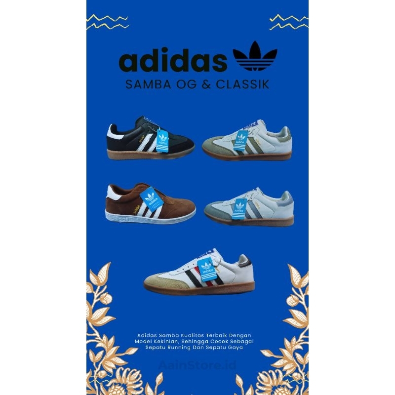 Adidas Samba OG sepatu kasual berkulitas  premium