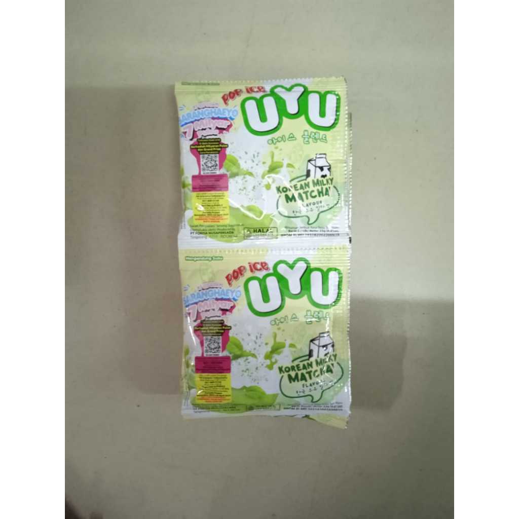 

POP ICE UYU MILKY MATCHA/10BJ DIJUAL PER RENTENG