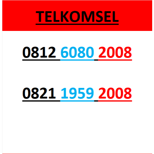 nomor cantik simpati seri tahun 2008 rapi lengkap w350