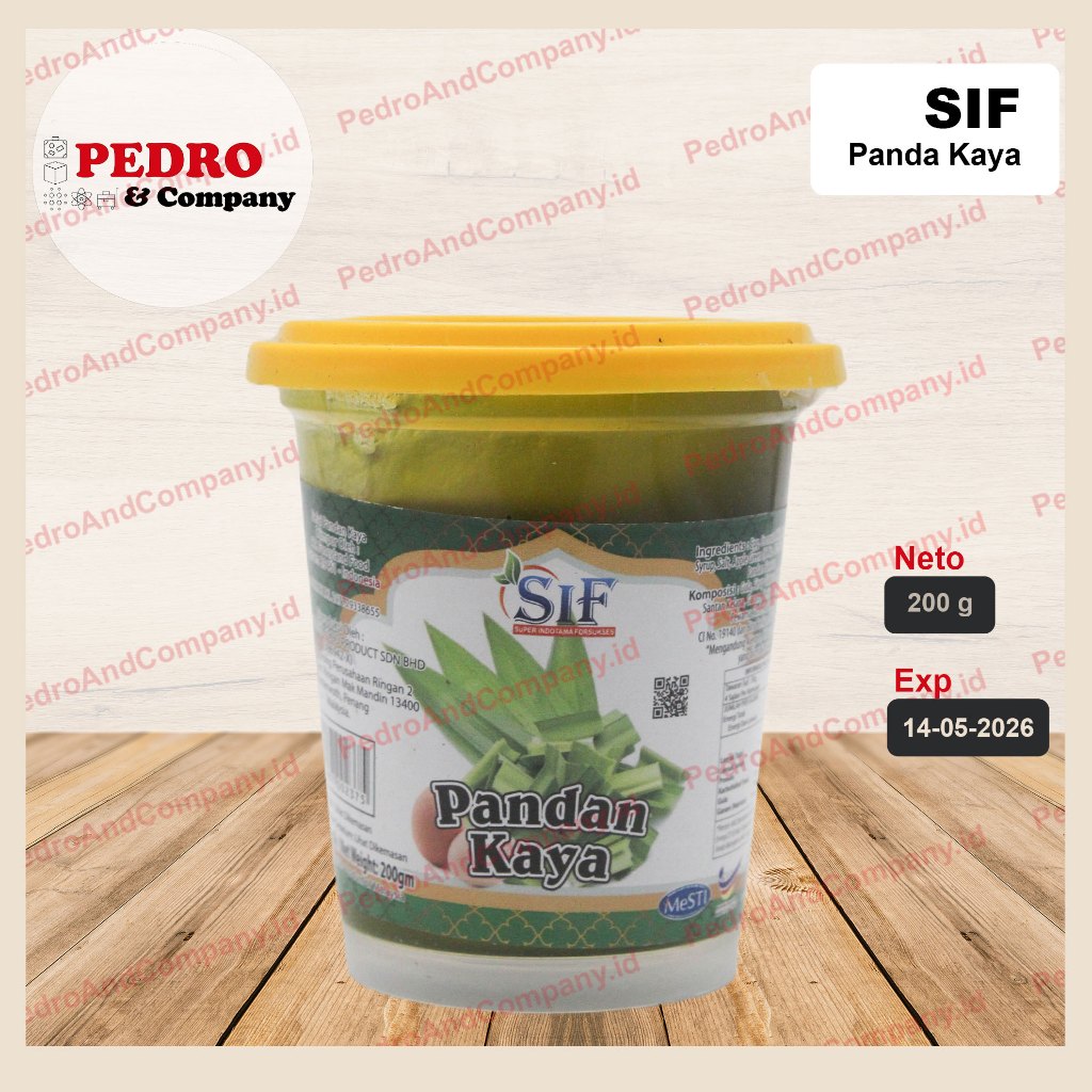 

SIF PANDAN KAYA 200 gram selai PANDAN srikaya