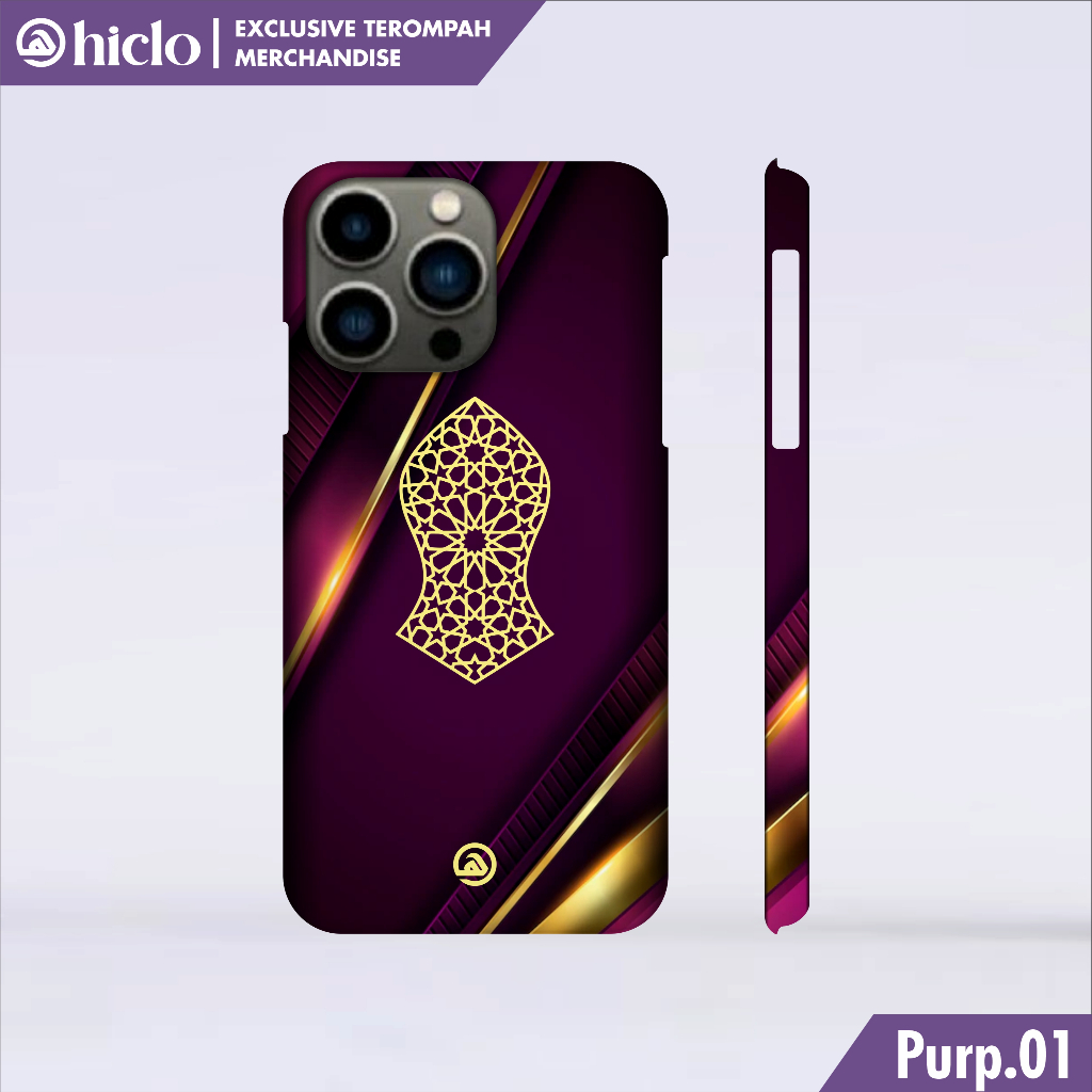 HICLO Terompah iPhone Case Purple Gold