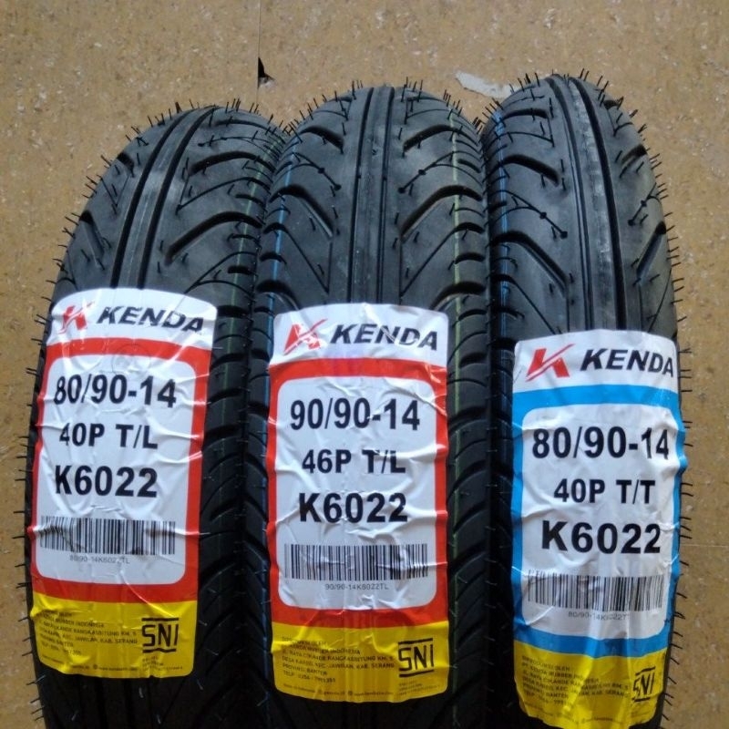 Ban Luar Depan Belakang KENDA K6022 Ring 14 80/90-14 90/90-14 Motor Matic Beat Vario 110 125 150 Mio